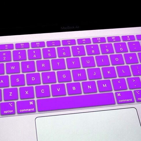 Se7enline متوافق مع غطاء لوحة مفاتيح MacBook Air 2018/2019/2020/2021/2022/2023/2024 لجهاز MacBook Air 13 بوصة معرف اللمس مع شاشة Retina M1 A2337/A2179 تخطيط أمريكي، ذهبي in Kuwait