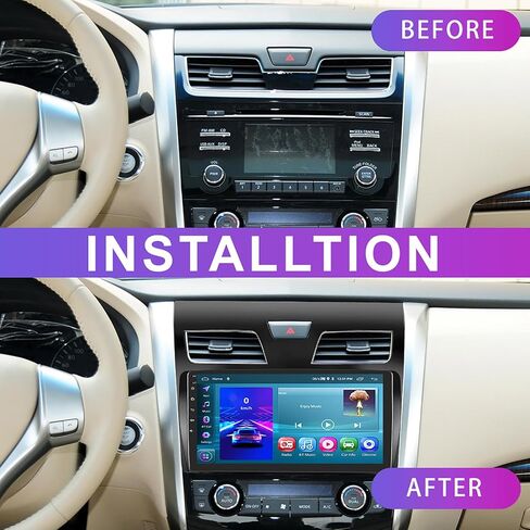 2G 64G لنيسان ألتيما 2013-2018 Android Car Stereo Radio CarPlay Android Auto، Rimoody 10.1 بوصة تعمل باللمس مرآة رابط بلوتوث FM/RDS GPS واي فاي HiFi SWC كاميرا احتياطية in Saudi Arabia