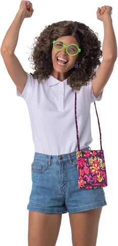 for Mirabel Cosplay Costume Accessories Set Including Curly Wig Green Glasses Pompom Earrings Bag for Girls Women in Saudi Arabia