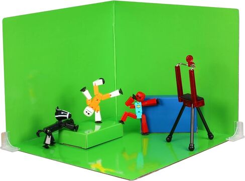Zing Stikbot Zanimation What The Bot Special Stikbot Action Figures and Animation Set, Includes 3 Stikbots, 1 Mobile Phone Tripod and 2-in-1 Stage, Stop Motion Animation, Great for Kids Ages 4 and Up in Saudi Arabia