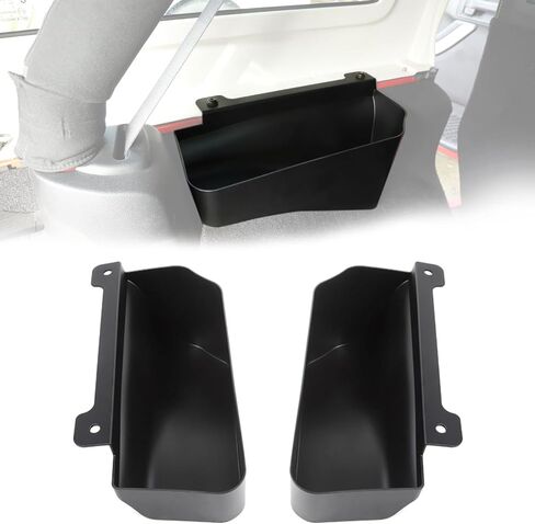RT-TCZ for Wrangler JK Rear Wheel Well Storage Organizer Bin, Trunk Storage Box for Jeep Wrangler JK JKU 2007-2017 Sport X Sahara Rubicon 4 Door Black Accessories 2pcs in Saudi Arabia