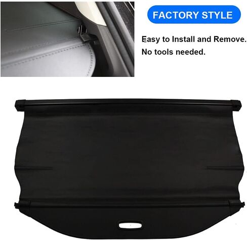 Cargo Cover for Hyundai Santa Fe Accessories 2019 2020 2021 2022 2023 Black Trunk Shade Luggage Security Cover in Saudi Arabia