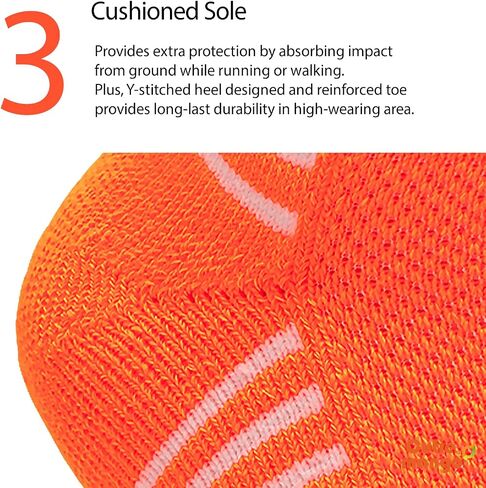 CUTIE MANGO Women's Sports Ankle Socks Athletic Running Thickened Cushioned Breathable Fabric Reinforced Heel & Toe Low Cut in Saudi Arabia