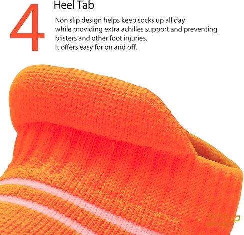 CUTIE MANGO Women's Sports Ankle Socks Athletic Running Thickened Cushioned Breathable Fabric Reinforced Heel & Toe Low Cut in Saudi Arabia