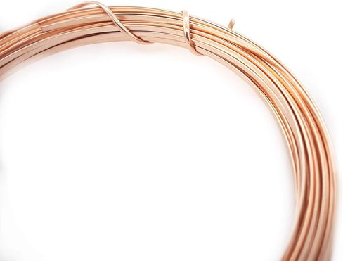 20 Gauge, 14/20 Rose Gold Filled Wire (Half Round) Dead Soft 14K Pink Gold Filled Wire Made in USA - 15FT by CRAFT WIRE in Kuwait