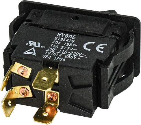 HQRP ON Off Rocker Switch 4-Prong 20A 125V متوافق مع KEDU HY60E، 2LNC4، D507336، أدوات Shopsmith، UL المدرجة in Saudi Arabia