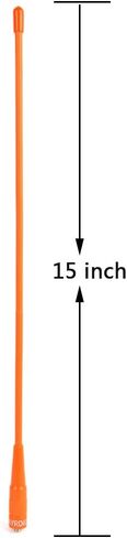 TWAYRDIO 2-Way Radio UHF VHF 2M/70CM SMA Female Soft Whip Antenna for Baofeng UV5R Series 888S Walkie Talkie Orange in Saudi Arabia