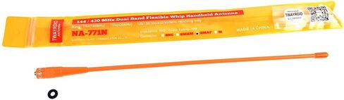 TWAYRDIO 2-Way Radio UHF VHF 2M/70CM SMA Female Soft Whip Antenna for Baofeng UV5R Series 888S Walkie Talkie Orange in Saudi Arabia