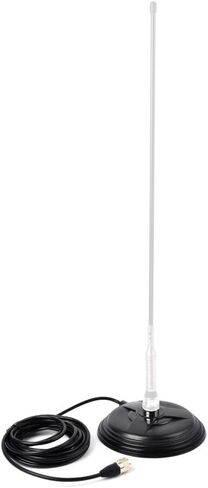 TWAYRDIO TW-155 SO239 مغناطيس هوائي الهاتف المحمول حامل مغناطيسي مع كابل محوري 16.4ft RG58 موصل PL259 لهوائي الراديو المحمول HF VHF UHF CB in Saudi Arabia