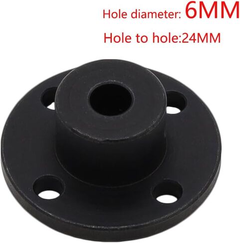 4Pcs Black 8mm Flange Coupling Connector, Rigid Guide Steel Model Coupler Accessory, Shaft Axis Fittings for DIY RC Model Motors in Kuwait