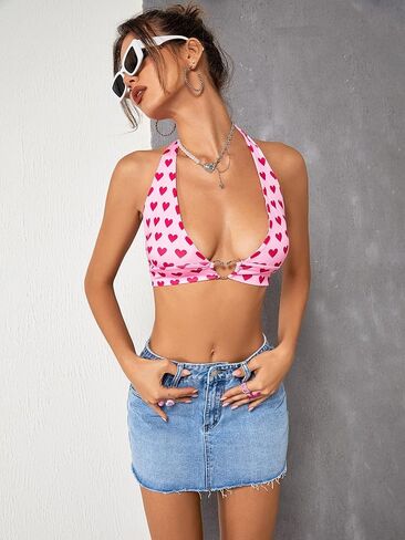 Floerns Women's Causal High Waist Raw Hem Pocket Denim Jean Short Skirt in Kuwait