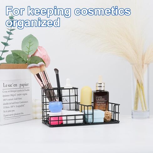 Mesh Pen Holder Office Stationery Storage Box Desk Accessories Storage Bins for Memo Folder Office Supplies Student Desktop or Closet Organizers and Storage Memo Holder Sticky Note Dispenser in Kuwait