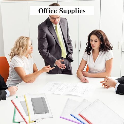 12 قطعة من الحقيبة الشبكية بسحاب للمنظم، 6 أحجام من أكياس السحاب المقاومة للماء، 6 ألوان لحقيبة المستندات البلاستيكية، متعددة الأغراض لتخزين السفر والأجهزة المكتبية وتنظيم المنزل in Kuwait