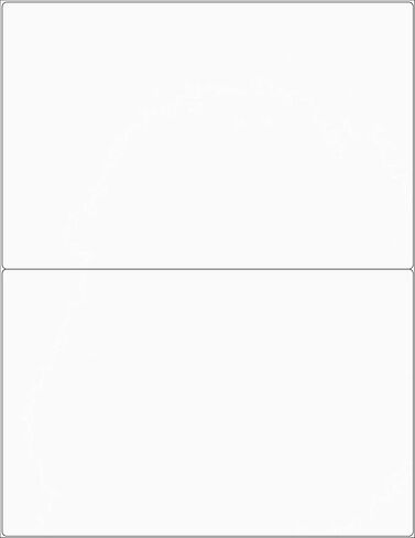 TYH Supply نصف ورقة ملصقات عنوان الشحن باللون الأبيض غير اللامع 8.5 × 5.5 بوصة، 200 ملصق، ليزر ونفث الحبر، لاصق قوي، متوافق مع قالب Avery 8126 in Kuwait