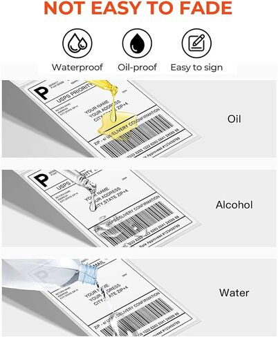 ملصق شحن NetumScan Thermal Direct مقاس 4 × 6 بوصة مع لاصق ذاتي (عبوة مكونة من 500 ملصق لكل لفة) in Kuwait