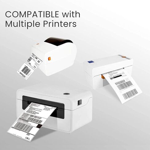 ملصق شحن NetumScan Thermal Direct مقاس 4 × 6 بوصة مع لاصق ذاتي (عبوة مكونة من 500 ملصق لكل لفة) in Kuwait