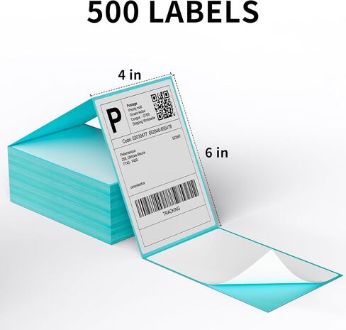 MFLABEL Thermal Direct Shipping Label 4x6 Thermal Labels 500 Labels per Stack,1 Stack - Commercial Grade in Saudi Arabia