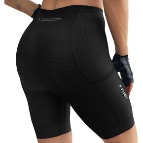 X-TIGER شورت الدراجة للسيدات مع جيوب بسحاب مبطن للمسافات الطويلة لسائقي الدراجات الجبلية وركوب الدراجات شورت UPF50+ in Kuwait