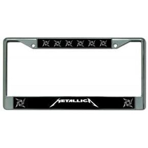 Metallica Chrome License Plate Frame
