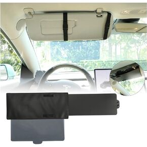 SUNPIE Car Visor Extender Sun Blocker Visor Extension لواقي السيارة مع الأشعة فوق البنفسجية 400 عدسة بولي كربونات مضادة للوهج تمنع من وهج الشمس والعمى الثلجي والأشعة فوق البنفسجية متوافقة مع معظم سيارات الدفع الرباعي في السيارة in Kuwait