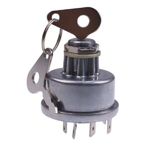 Ignition Key Switch E7NN11N501AB Compatible with Ford 2000 3000 4000 5000 2600 3600 4600 6600 6700 7600 Tractor
