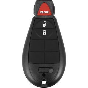X AUTOHAUX استبدال مفتاح السيارة عن بعد بدون مفتاح فوب GQ4-53T 433Mhz لدودج لرام 1500 2500 3500 2013-2018 3 أزرار مع مفتاح الباب 56046953