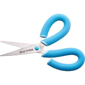 It's Academic Pillow Grip Scissors with Comfortable Handles, Blunt Tip, 8-inch Length, Perfect For Classroom Use, Pink