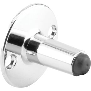 Prime-Line 656-6638-T Door Stop, 2 In. Projection, Zamak (Cast Construction), Chrome Plated Finish (Single Pack)