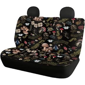 Western Horse Split Bench Seat Covers for Trucks Boho Backseat Car Seat Protector Universal Fit SUV Van Aztec Saddle Blanket Rear Seat Cover Retro Accessories for Women