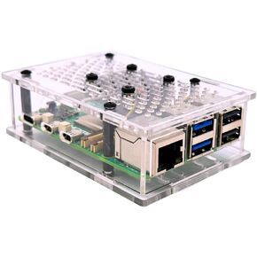 حافظة Vilros Raspberry Pi 5 متوافقة مع الأكريليك الشفاف مع مروحة PWM in Kuwait