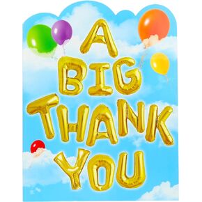 Iconikal Jumbo Greeting Card With Envelope, A Big Thank You, 11 x 14-Inch