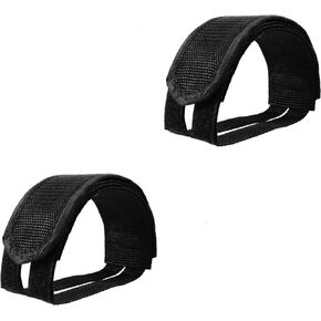 Outus 2 Pairs Kids Bicycle Feet Strap Pedal Straps for Fixed Gear Bike Universal Bicycle Fixed Strap Nylon Bike Pedal Straps Toe Clip Strap for Mountain, Road, Exercise Bikes, and MTB