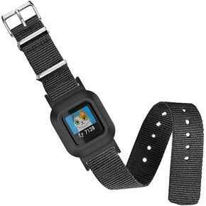 One Sheet Nylon Strap Compatible with Garmin vivofit jr 3 Fitness Tracker Bands Replacement with Case for Kids Nylon Classic Wristband