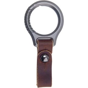 Titanium Keychain Carabiner Car Keyring Leather Belt Pendant Rust-Resistant Men Women Gift