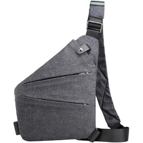 Anti Theft Travel Bag,Crossbody Shoulder Bag for Men and Women,Waterproof Sling Multi-pocket Chest Bag