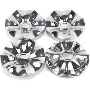 168mm/6.6in Wheel Center Cap for Chrysler Town Country 2008-2010 17‘’ Wheels Rim Hubcap Replacement 04721717AA 4721717AA Chrome Center Cover 4 Pack