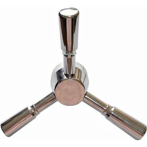 مقبض مثلث فضي من سبائك الزنك، يستخدم لمقابض أمان ثلاثية الأضلاع من الكروم عالي التحمل للخزائن والأبواب الآمنة in Kuwait