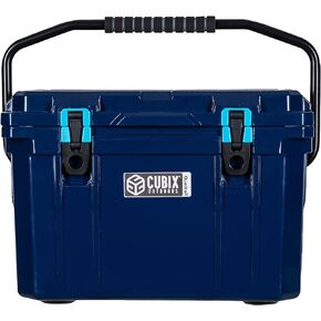 مبرد صلب محمول من QuadraX 20QT Rotomolded للتخييم وصيد الأسماك والشاطئ | صندوق ثلج معزول للخدمة الشاقة | الاحتفاظ بالبرد 5 أيام