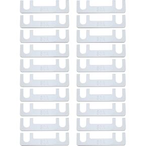 eMagTech 20Pcs Flat Fuse Strip Replacement Mixed Amp Strip Fuse Automotive Flat Fuse Blades Flat Fuse Blocks Car Accessories DC 32V