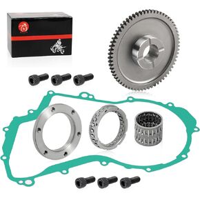 Starter Clutch One Way Bearing and Gear Kit & Gasket For YAMAHA Big Bear 350 400 Wolverine 350 Kodiak 400