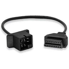 OBD1 to OBD2 Adapter Cable for Mazda Vehicles OBD2 16Pin to OBD1 17Pin OBDII Car Diagnostic Connector Compatible with OBD II Diagnostic Scanner (17Pin for Mazda)