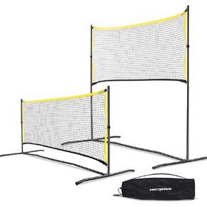 Pickleball Net with Practice Rebounder: 6ft Wide Pickleball Trainer - Practice Rebounder for Solo and Dink Pickleball Training