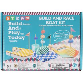 WECHARM HOME 3D BUILDBOAT KIT,3D Paint Puzzle creat,Children use Their Imagination to Paint and DIY,3D Puzzles Educational Crafts Building Suitable for Children Over 3 Year Old