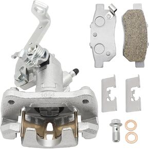 M MATI Rear Right Brake Caliper & Ceramic Brake Pads for Honda Big Red 700 MUV700 2009 2010 2011 2012 2013 43250-HL1-A01 06455-HL1-A01
