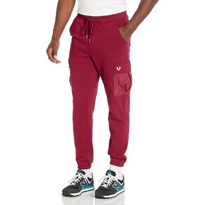 True Religion Men's Cargo Pocket Revolt Fleece Jogger
