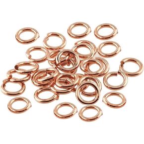 18 Ga Copper Open Jump Ring, Connector, Findings,- Saw Cut - 1 Oz. (10 MM-O/D - Pack of 150)