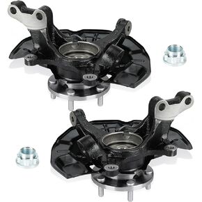 Front Left and Right Side Steering Knuckle & Wheel Bearing Hub Assembly Compatible with Toyota Camry 2007-2017, for Lexus ES350 2007-2012, Replace for LK043, LK044, 686-260, 686-261
