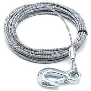 SeaSense Trailer Winch Cable 3/16-Inch X 25-Foot, 4000LB,Silver, Small
