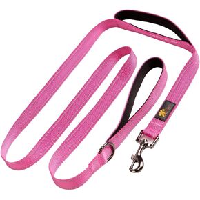 Adityna - Comfortable 6 ft Dog Leash for Small, Medium, Large Dog Breeds - Double Handle Padded with Ultra Soft Neoprene - Heavy Duty, Reflective, Weatherproof, and Chew Proof Dog Lead