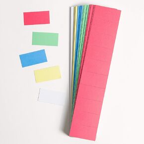 U Brands Magnetic Card Holder Paper Insert Refill, Data Cards, 3" X 1.75", White, 10 Pack